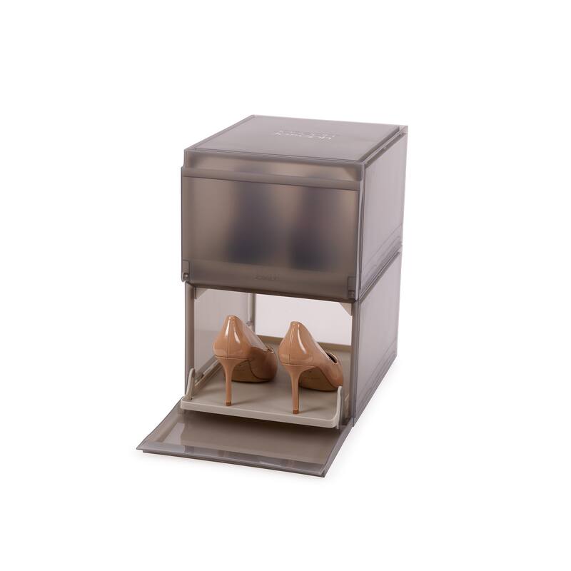 Joseph Joseph ShoeCase Premium Shoe Storage Box with Slide-out Shoe Tray - Set of 2