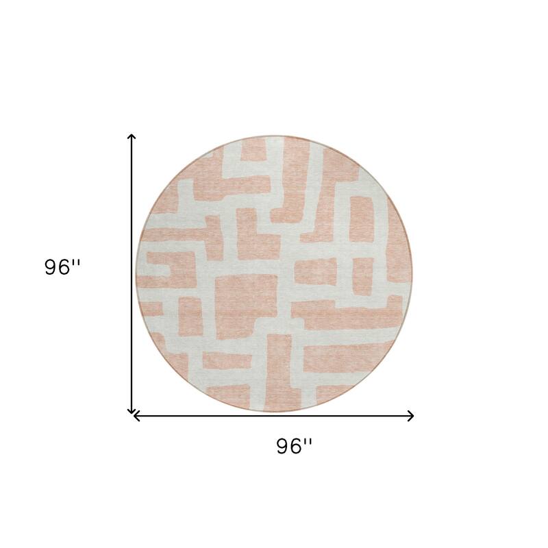 HomeRoots Abstract Transitional Rectangle Outdoor Rug