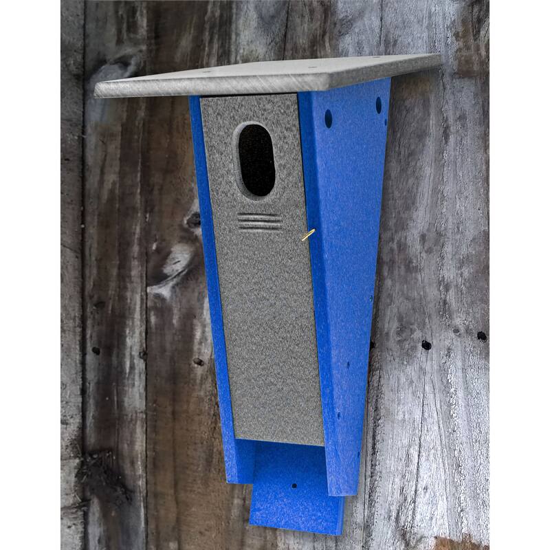 OUTDOOR LEISURE PRODUCTS Model GM20GBL Peterson Blue Bird House Made with High Density Poly Resin