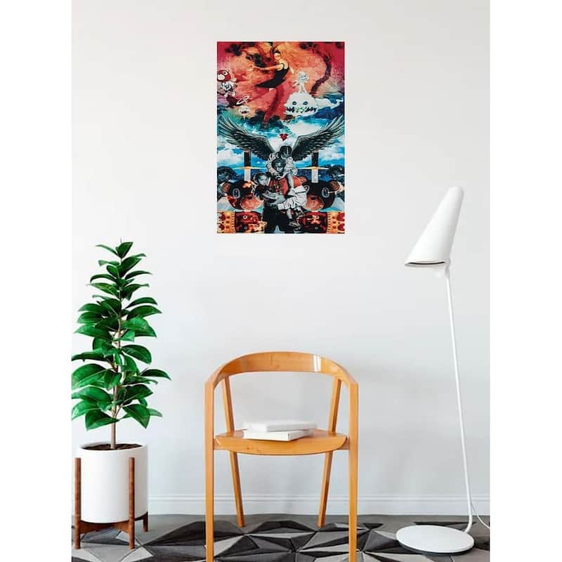 Kanye West Album Collage Art Poster - 24 x 36 Inch