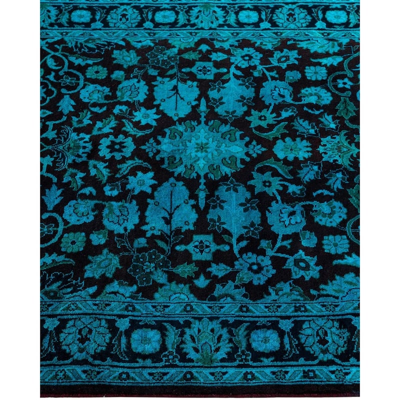 Overdyed, One-of-a-Kind Hand-Knotted Area Rug - Red - 3' 1" x 5' 1"