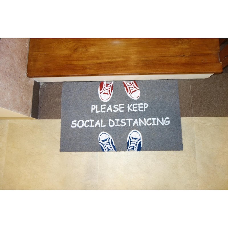 Social Distancing Outdoor Door Mat
