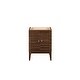 preview thumbnail 23 of 22, James Martin Vanities Linden 24" Single Vanity Cabinet, with White Glossy Composite Countertop Mid Century Walnut
