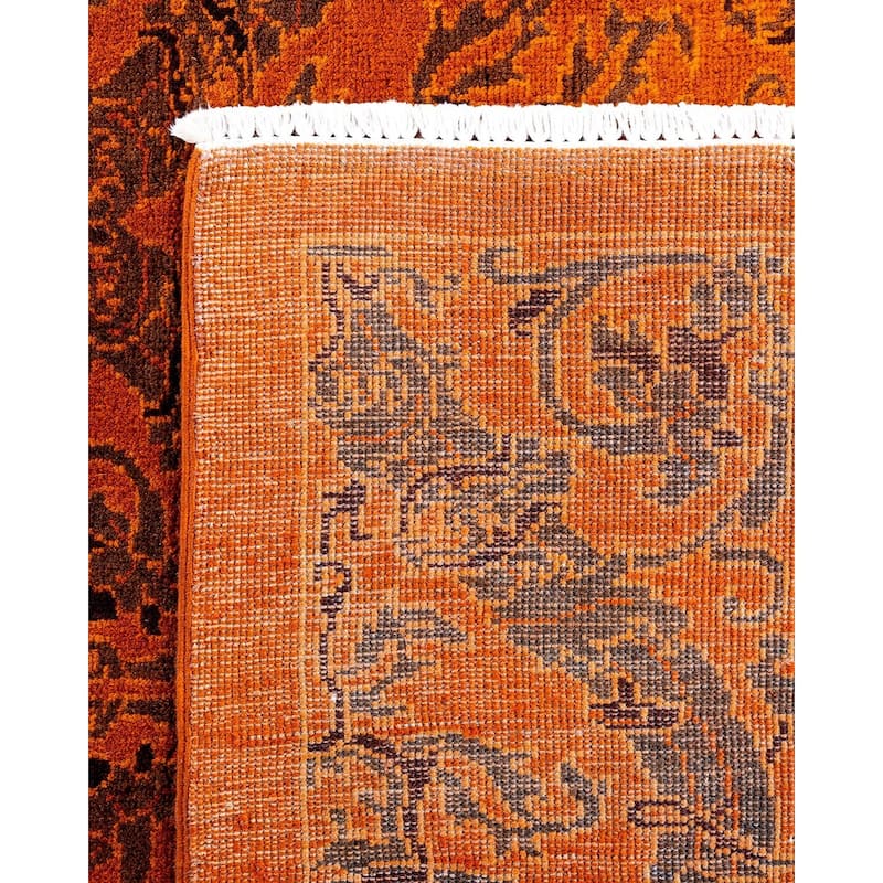 Vibrance One-of-a-Kind Handmade Area Rug - Orange, 5' 2" x 6' 4" - 5' 2" x 6' 4"