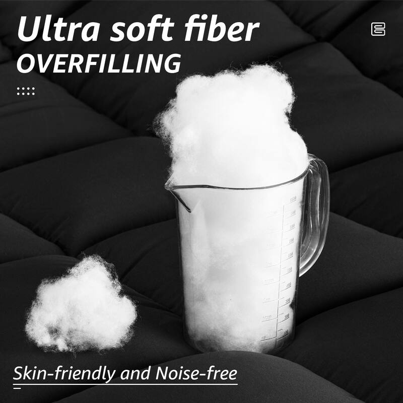 All Season Ultra Soft Fiber Machine Washable Quilted Comforter/Duvet Insert with Corner Tabs Comforter
