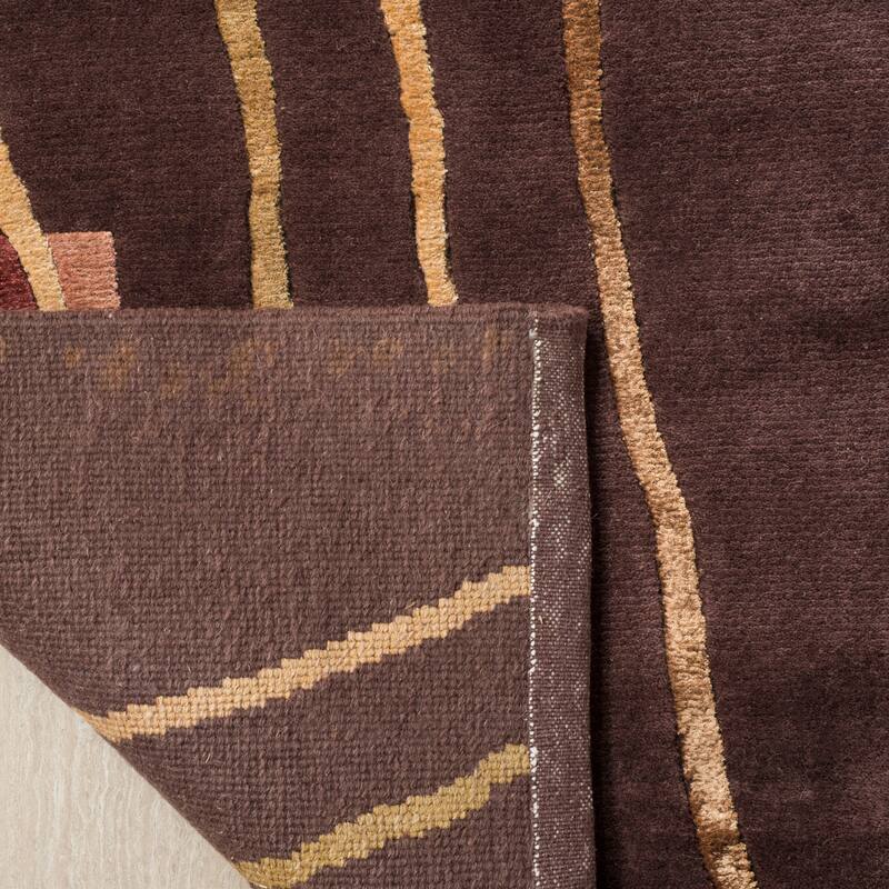 SAFAVIEH Couture Hand-knotted Tibetan Caris Modern Wool Rug