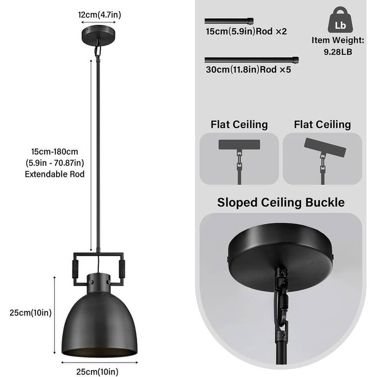 KAYLA 1 Light Pendant Light