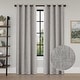 preview thumbnail 11 of 90, Linen Texture 100% Blackout Grommet Curtain Pair(2 panels) 52"Wx108"L - Heather Taupe