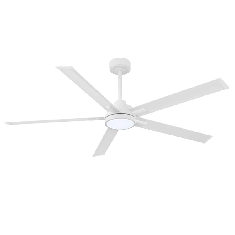 MLiAN 60 In. 5 Aluminium Blades Indoor LED Ceiling Fan with Remote, Smart Ceiling Fan - 60"