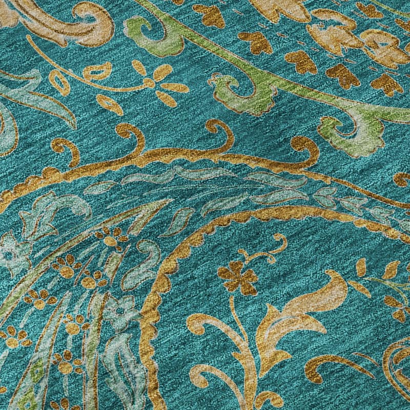 Premium Washable Super Soft Traditional Paisley Mayfield Rug