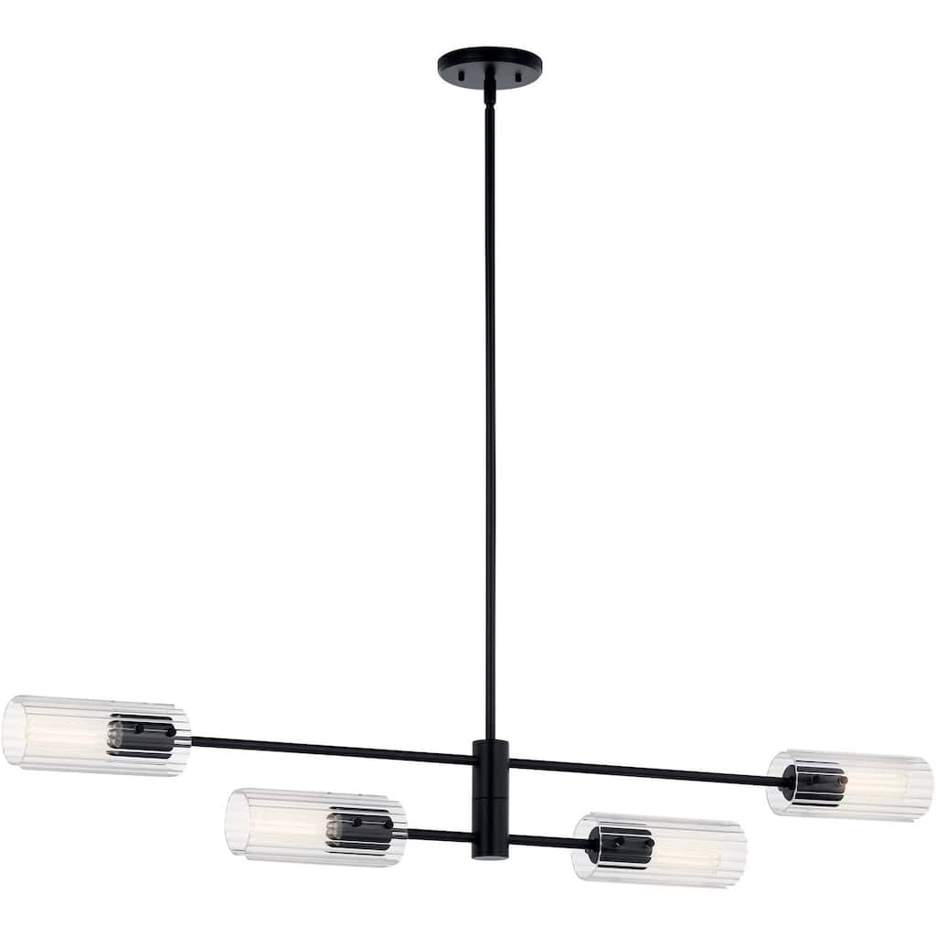Kichler 52681 Velestino 4 Light 6" Wide Linear Chandelier