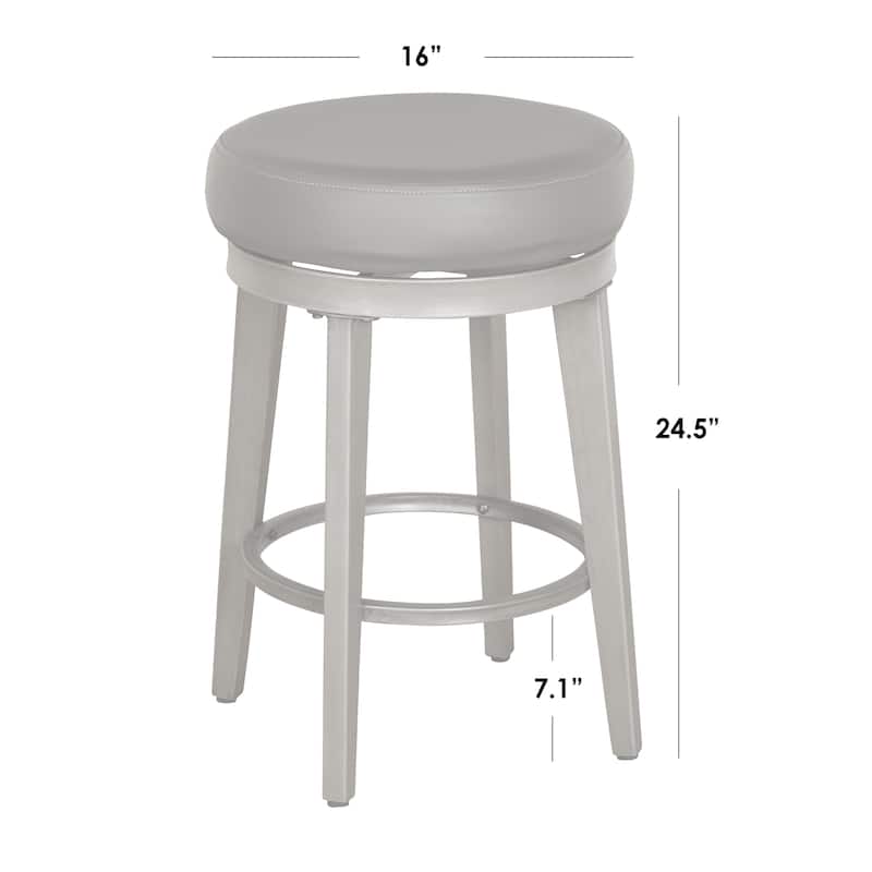 angelo:HOME Linden Swivel Barstool (Set of 2)