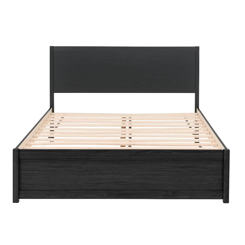 Wimberley Wood Finish Panel Platform Queen Bed by iNSPIRE Q Modern