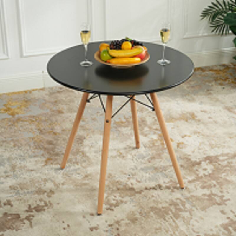 HomyLin 31.5" Round Dining Table Mid-Century Modern Coffee Table