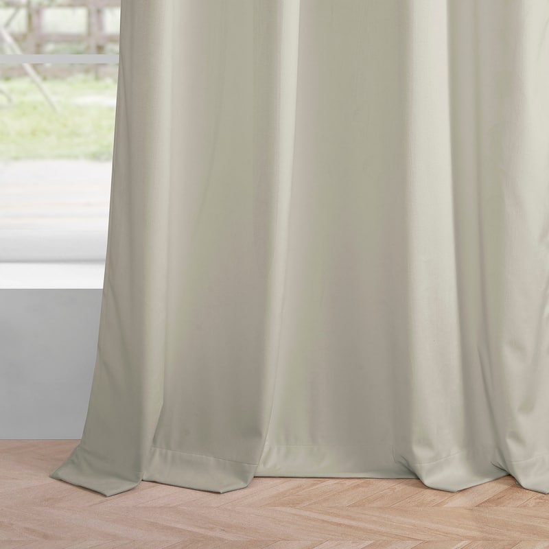 Exclusive Fabrics Simply Velvet Grommet Room Darkening Curtains for Bedroom & Living Room Curtains Pair (2 Panels))