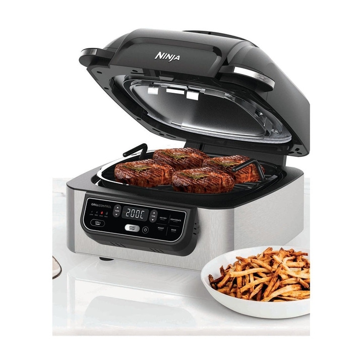 Ninja Ag301 Foodi 5-in-1 Indoor Grill with 4-Quart Air Fryer