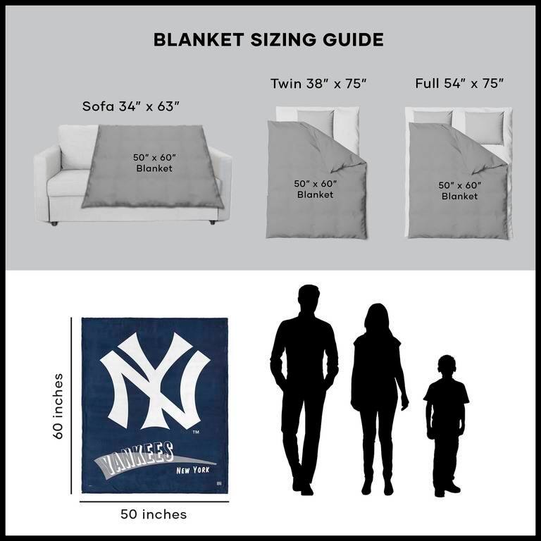 MLB CC Throwback Silk Touch Sherpa Throw Blanket