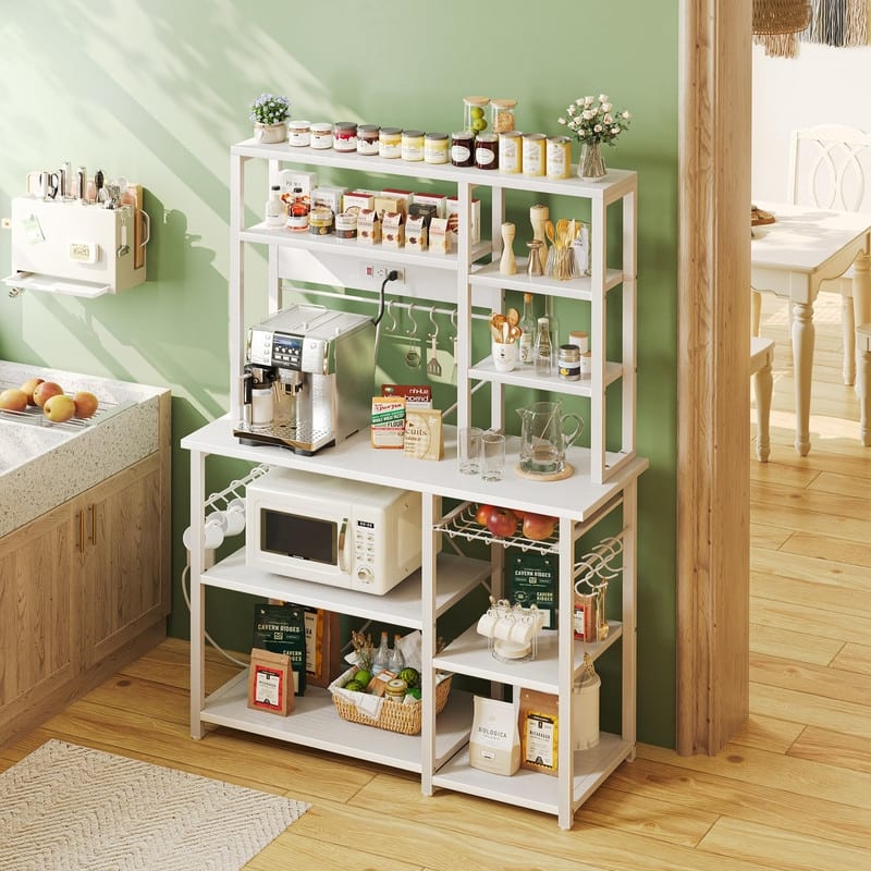 6-Tier Microwave Stand - 39.3"D x 15.5"W x 66.9"H