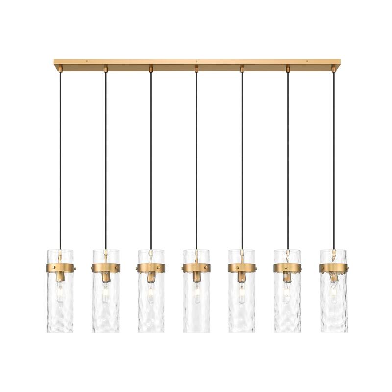 Z-Lite 7002P5-7L Fontaine 7 Light 57" Wide Linear Chandelier