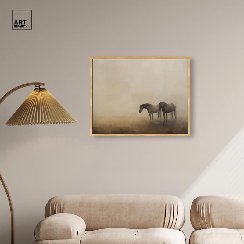 Equine Duo Canvas by Art Remedy