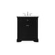 preview thumbnail 7 of 53, Petal 24 - 30 Inch Single Bathroom Vanity Black - 30 Inches
