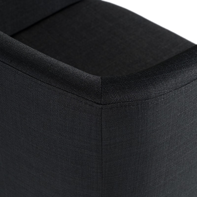Modrest Yukon Modern Black & Antique Brass Dining Chair