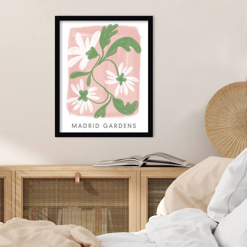 Madrid Gardens by Lucille Price Wood Framed Wall Art Print