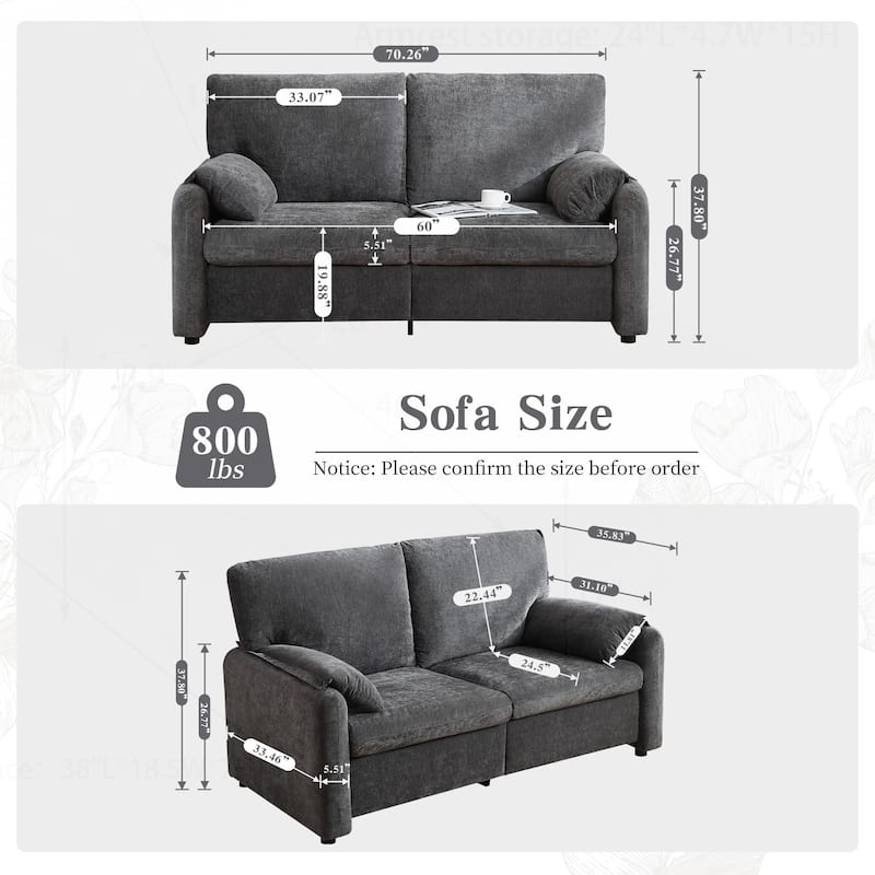 Comfortable Down-Filled Sofa for Living Room and Bedroom, Enhancing Home Style