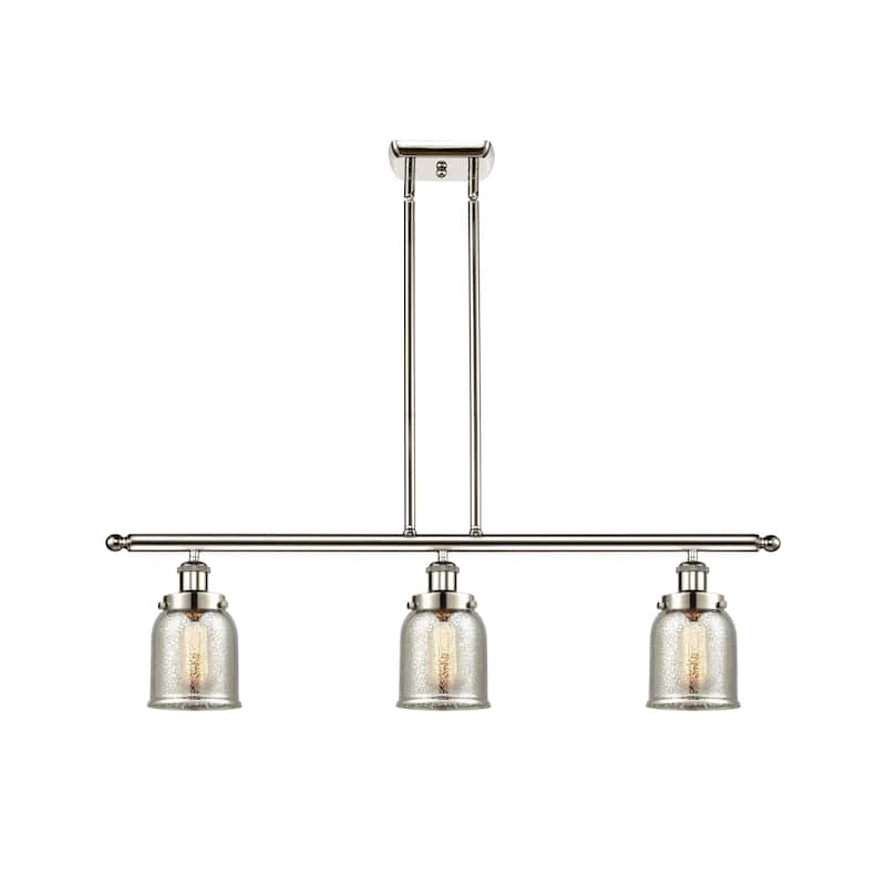 Innovations Lighting Bell - 3 Light 36" Island Light - 5" Shade - Silver Plated Mercury/Polished Nickel
