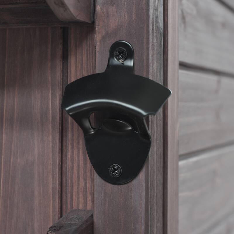 Kitchen Island with Foldable Grill Table, Grill Cart with Trash Can Storage, Stainless Steel Top Pizza Oven Table for Outdoor