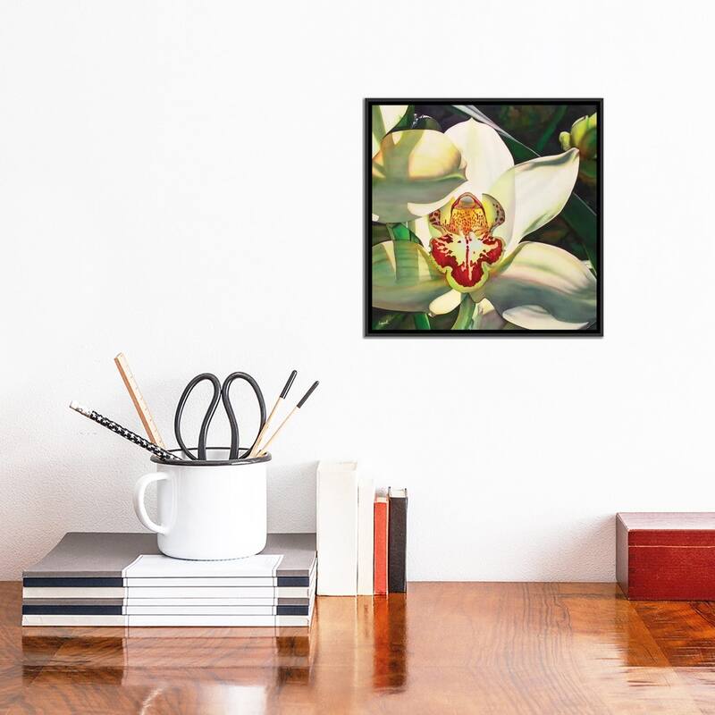 iCanvas "Pale Orchid III" by Lisa Lopuck Framed Canvas Print