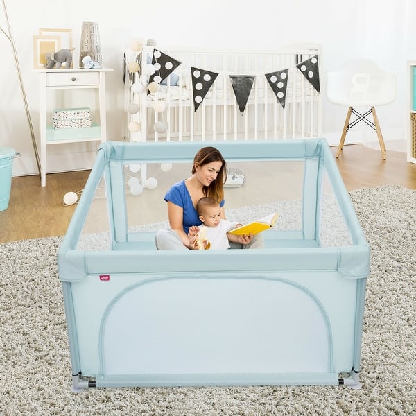 slide 2 of 8, Baby Playpen Infant Large Safety Play Center Yard w/ 50 Ocean Balls