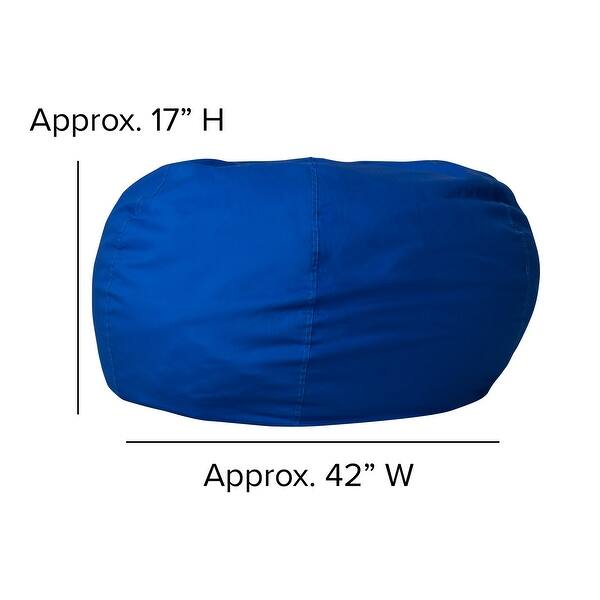 dimension image slide 7 of 8, Oversized Refillable Bean Bag Chair for Kids and Adults