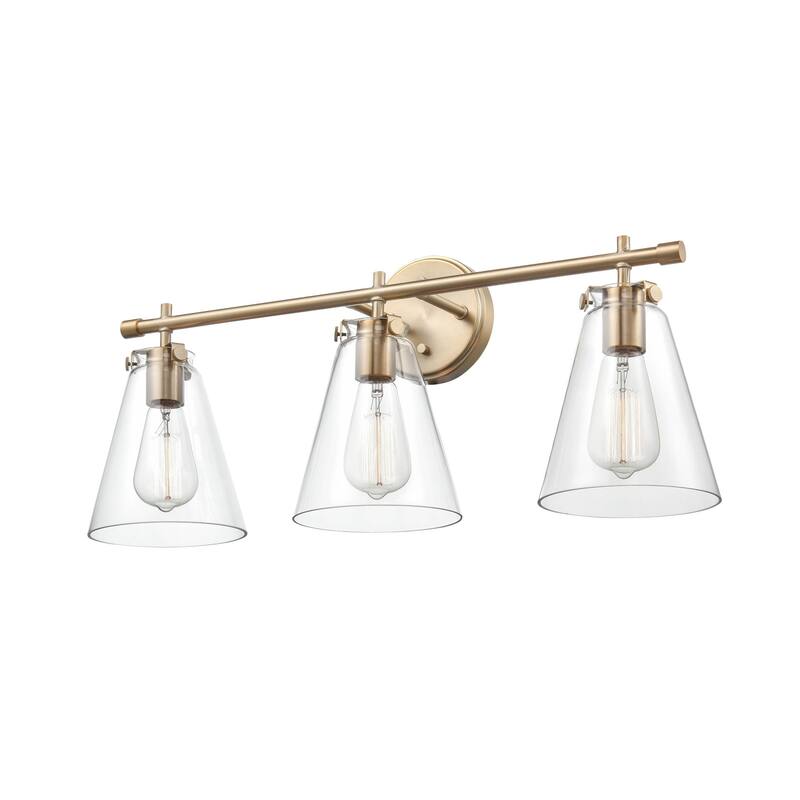 Millennium Lighting Aliza 3 Light Vanity Fixture with Clear Glass Shades