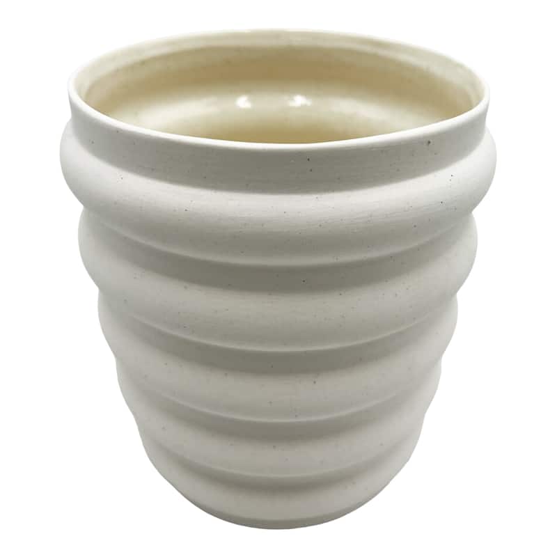 Modern Beige Ceramic Vase