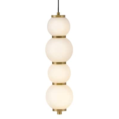 Hinkley Lighting 47397 Trigo 6" Wide LED Mini Pendant with Etched Opal