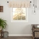 preview thumbnail 1 of 14, Simple Life Flax Ruffled Valance 16x60 - Natural Creme