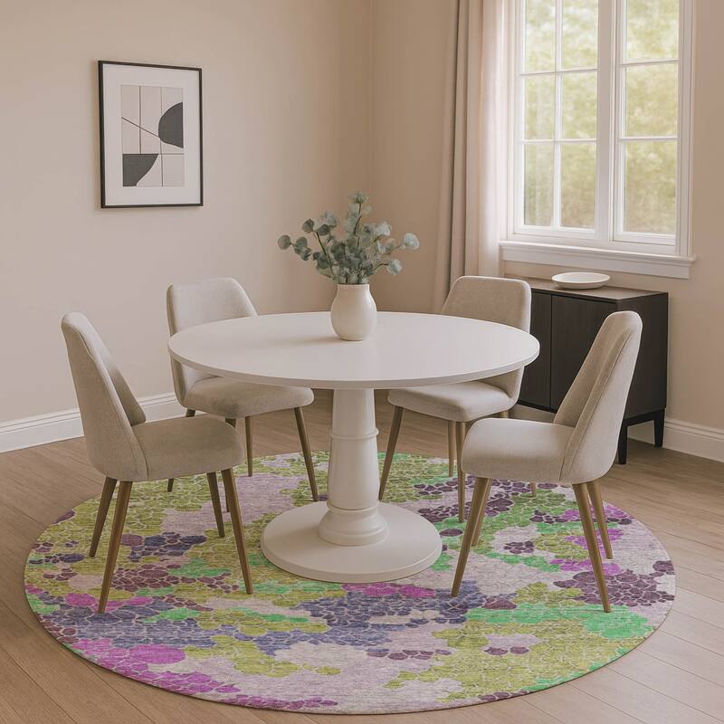 Premium Washable Super Soft Mayfield Rug - Fern - 8' x 8'