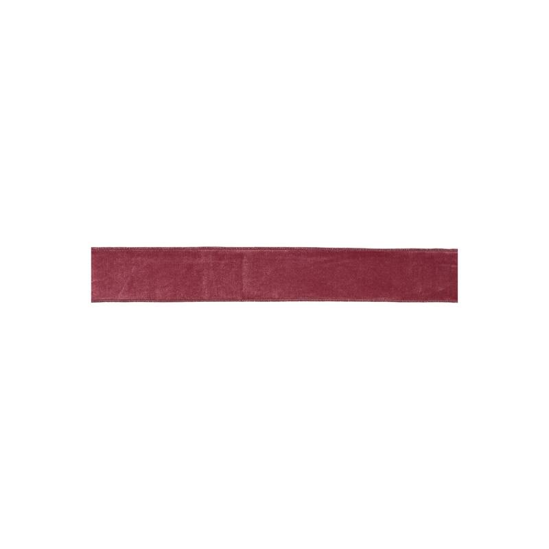 Polyester Spandex Wired Ribbon for Holiday Crafts - 2.5” W x 360” Long - Red