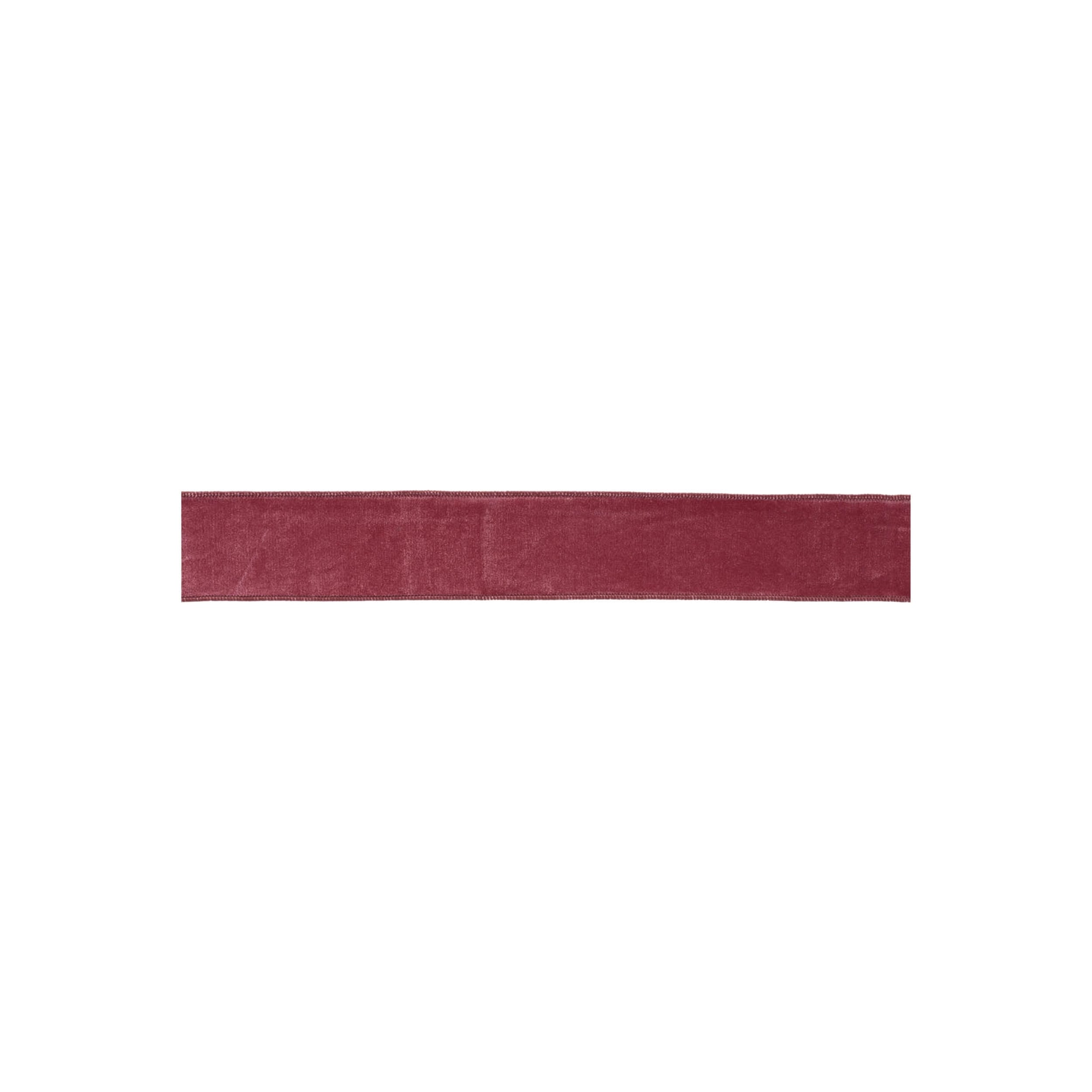 Mauve Red Wired Ribbon 2.5" x 10 Yds.