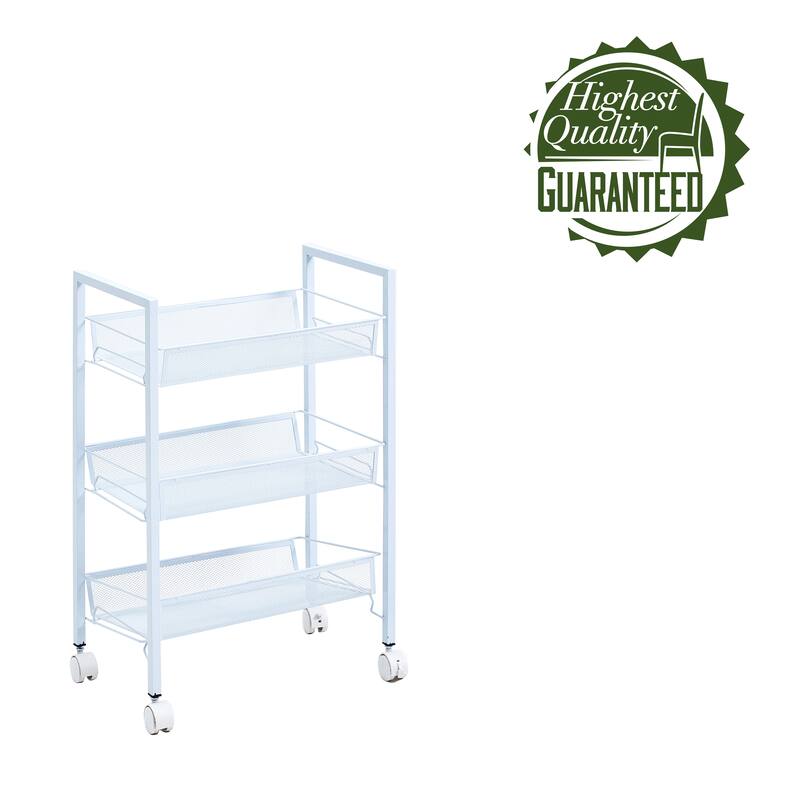 Porthos Home Cason 3-tier Organization And Storage Utility Cart