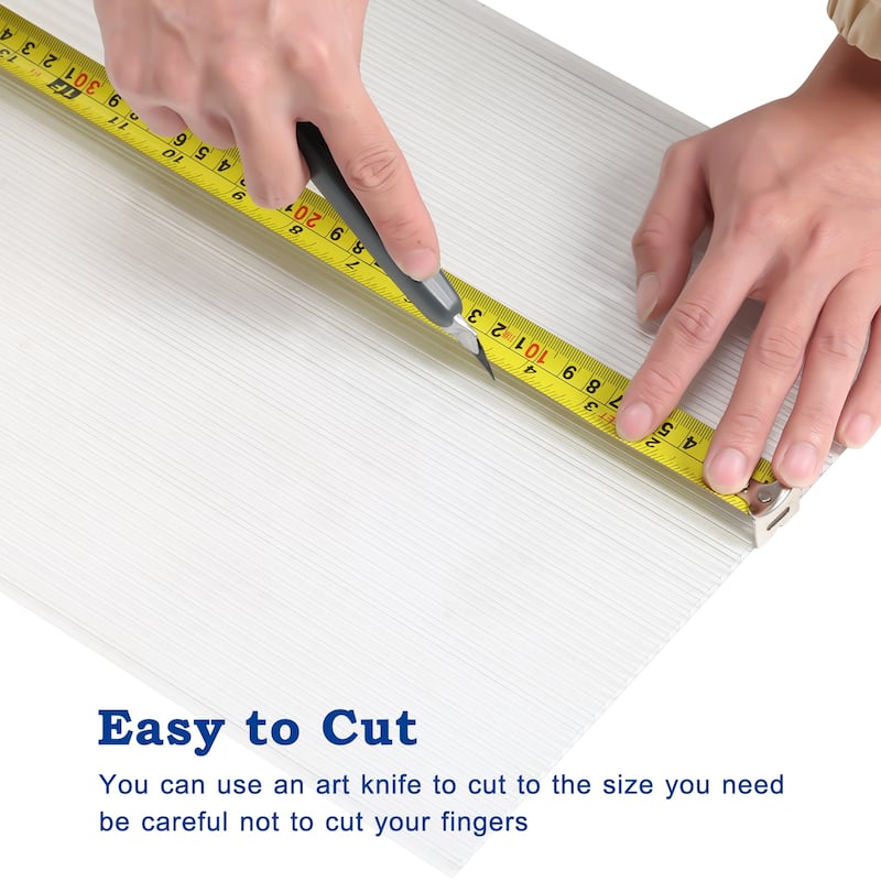 Aoodor 6-Pack Polycarbonate Panels, UV-Protected Waterproof Clear Sheets, Twin-Wall Design for Greenhouses and Gazebos