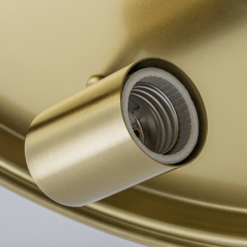 Modern 3-Light Seeded Glass Drum Flush Mount Ceiling Light