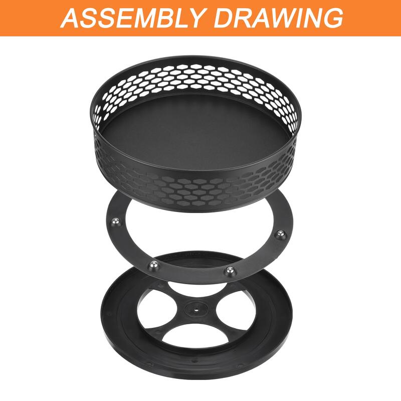 Lazy Susan Turntable Organizer with Turntable Height Adjustable