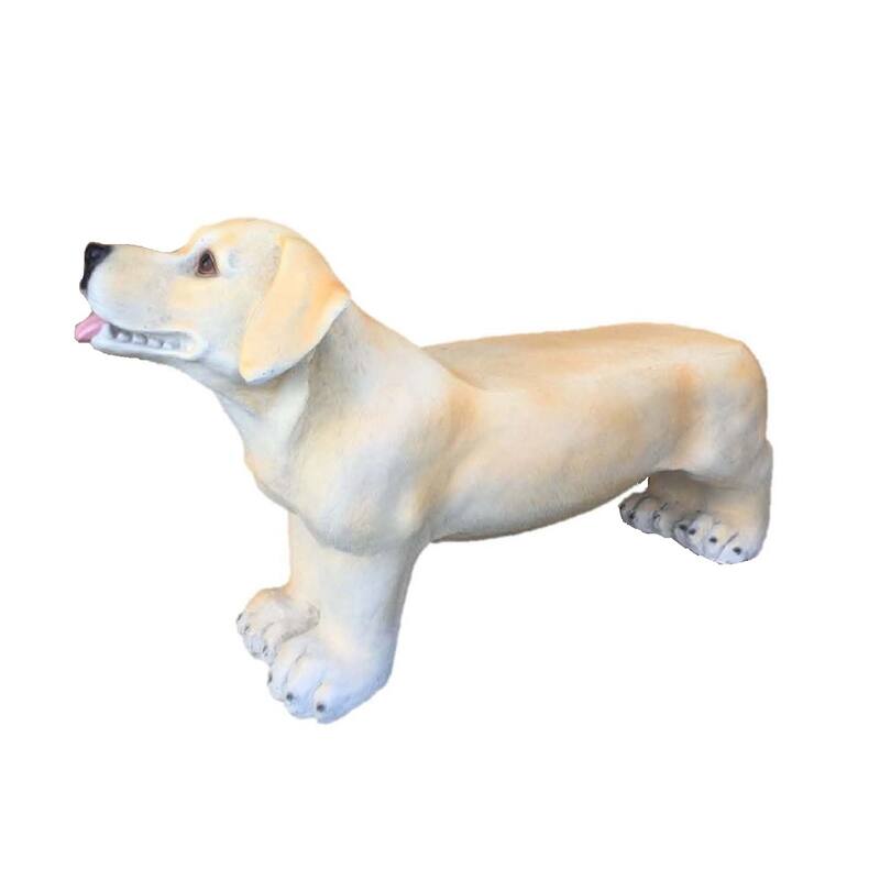 32" Yellow Labrador Bench