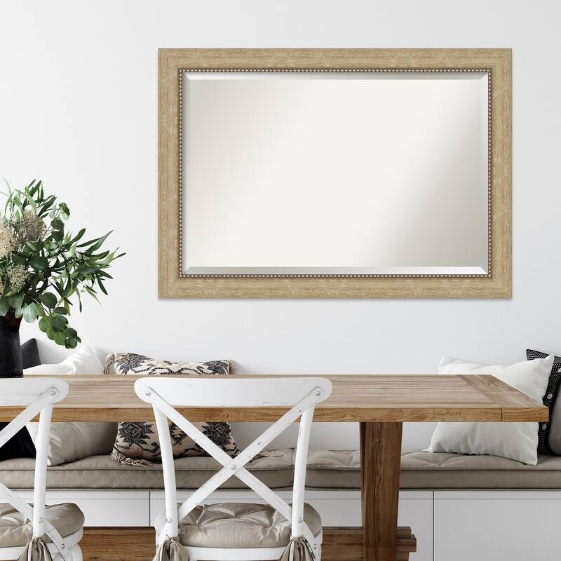 Beveled Wall Mirror - Astor Black Frame