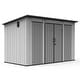 preview thumbnail 35 of 34, Domi Outdoor Resin Storage Shed, Waterproof Plastic Garden Shed with Lockable Door, Windows & Vents, Outside Tool Storage Shed 6x11FT Sloping Roof