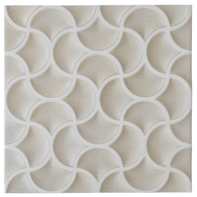 Citadel 13x13 Soft Beige Terracotta Porcelain Lattice Wall Tile (9.57 sq ft/case) - 9 Pack