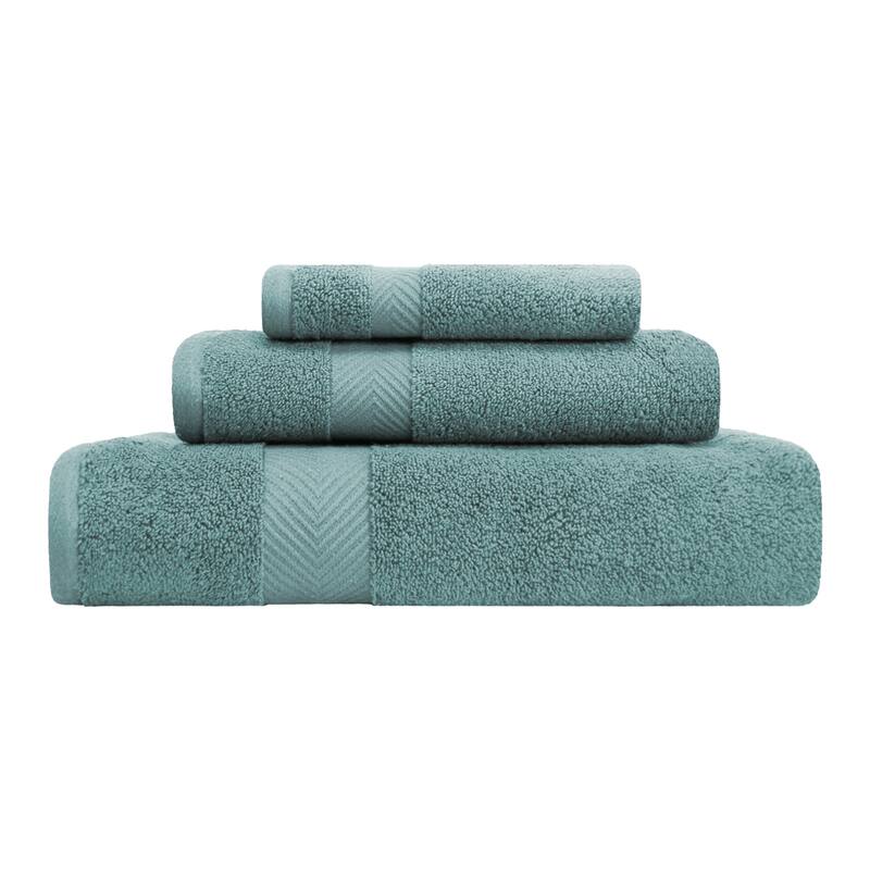 Superior Soft & Absorbent Zero Twist Cotton 3-piece Towel Set