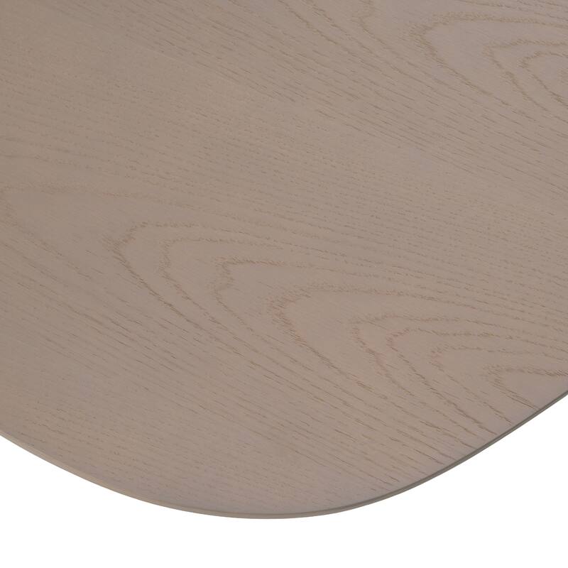 Modrest Connie Modern White Oak Oval Coffee Table